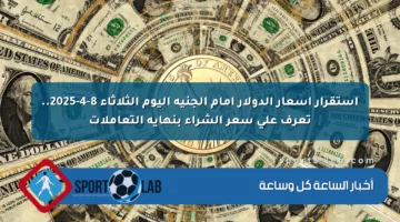 استقرار أسعار الدولار أمام الجنيه اليوم الثلاثاء 8-4-2025.. تعرف على سعر الشراء بنهاية التعاملات